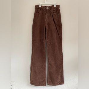 Zara wide leg corduroy pants